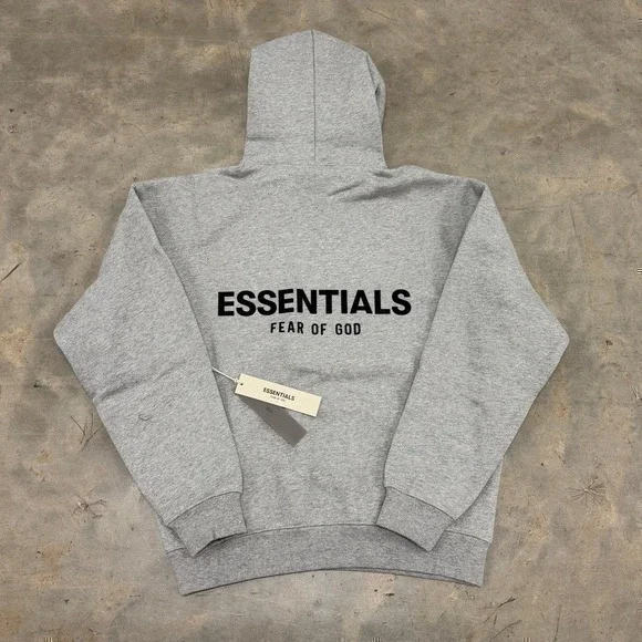 Fear of God Essentials SS22 'Dark Oatmeal' Hoodie Size XL - Picture 4 of 7